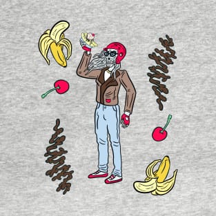 Skeleton banana split T-Shirt